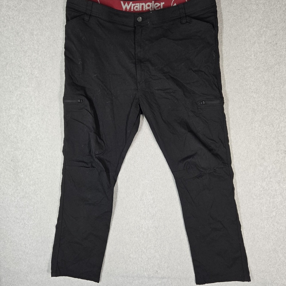 Wrangler ATG Men Activewear Pants 42X30 Black Nylon Cargo Outdoor Hiking